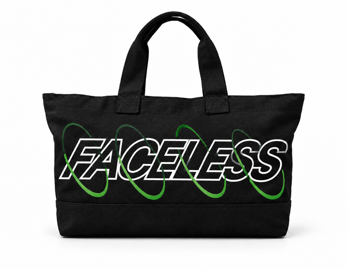 The Faceless Swirl Bag – Zwart/Groen