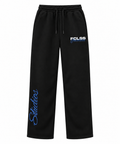 Faceless Studios Unisex Straight Leg Joggingbroek – Zwart/Blauw