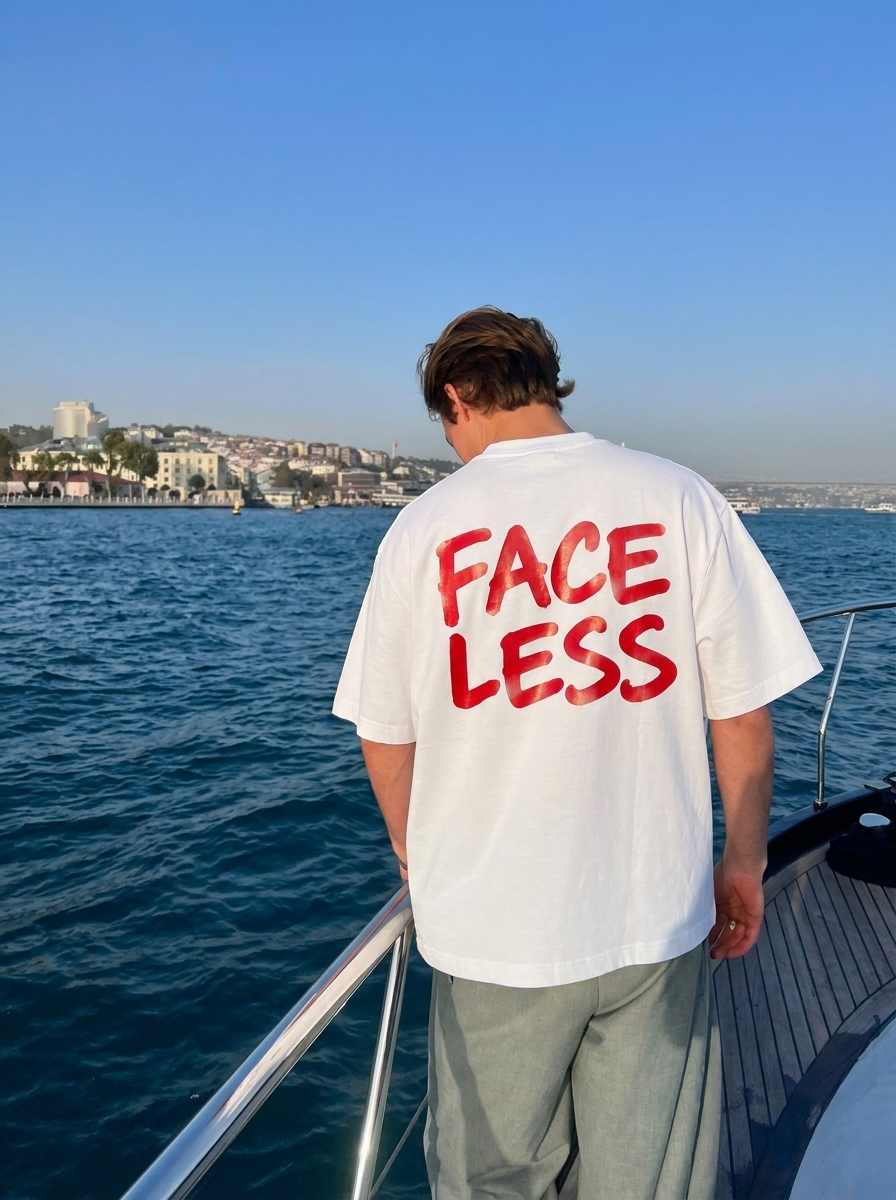 Faceless Tee - Rood
