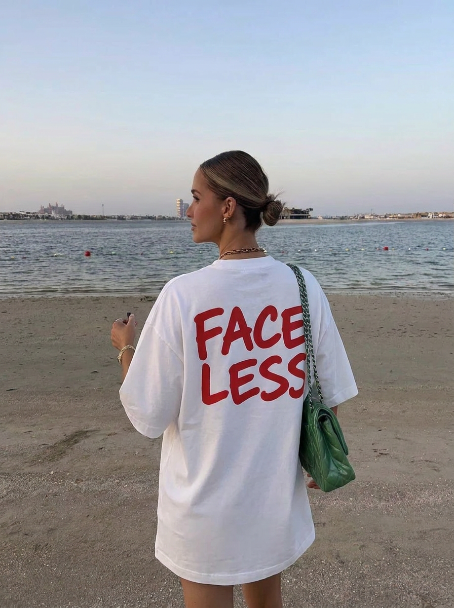 Faceless Tee - Rood
