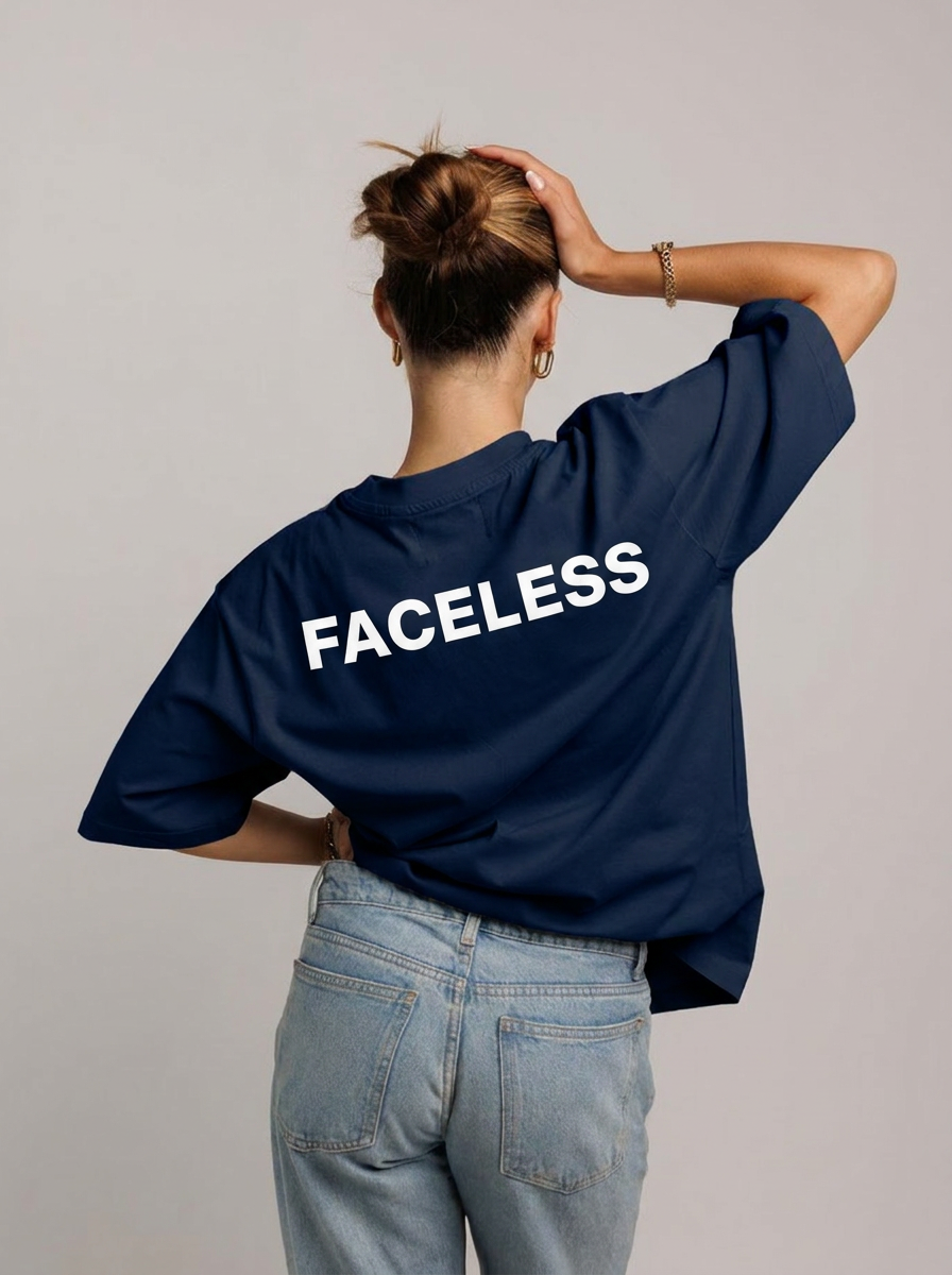 Blue Essentials Tee - Wit