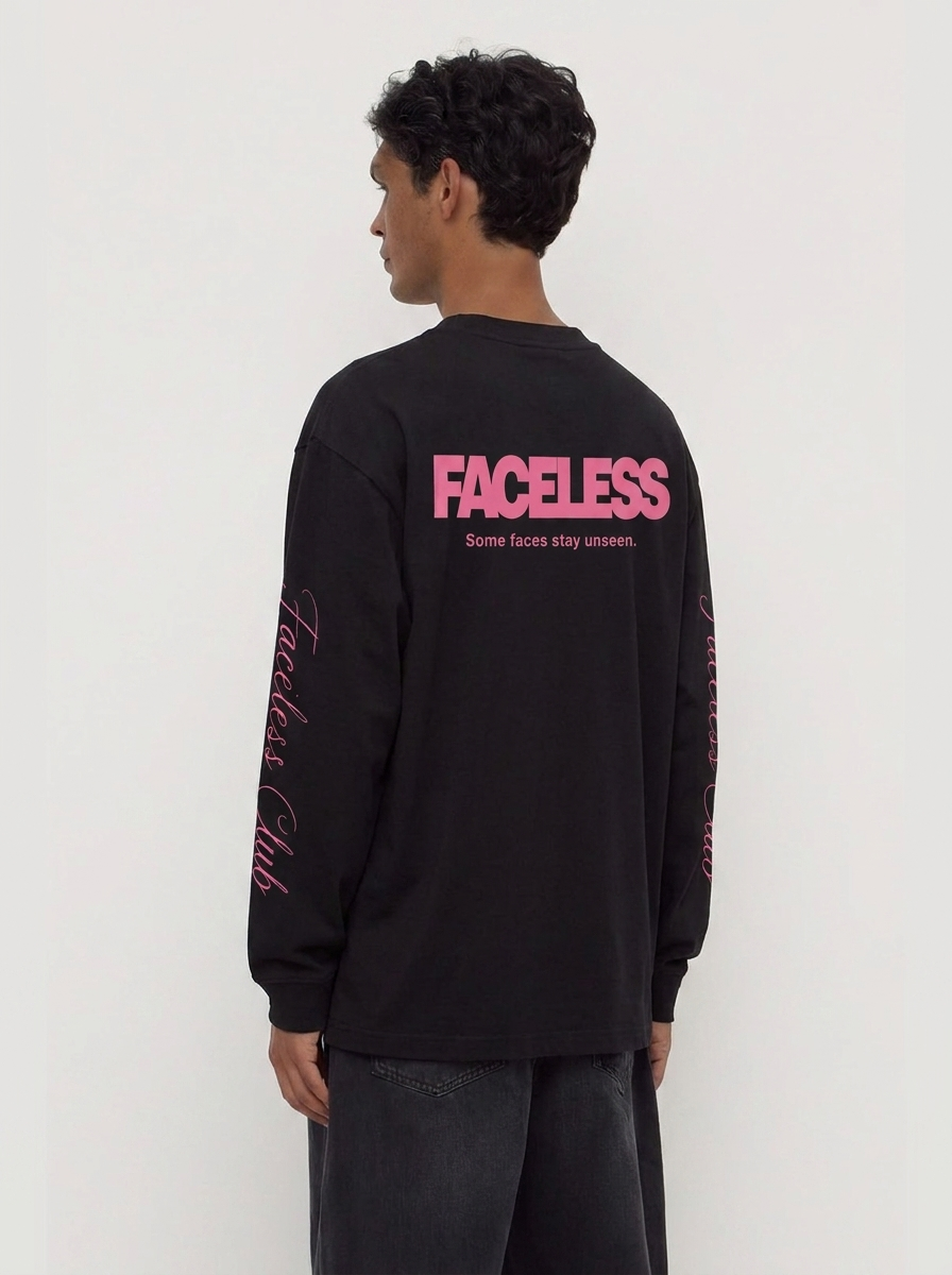 The Club Longsleeve - Zwart/Roze
