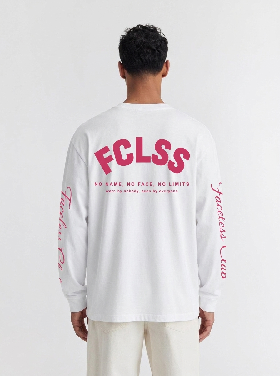 No Limits Longsleeve - Wit/Roze