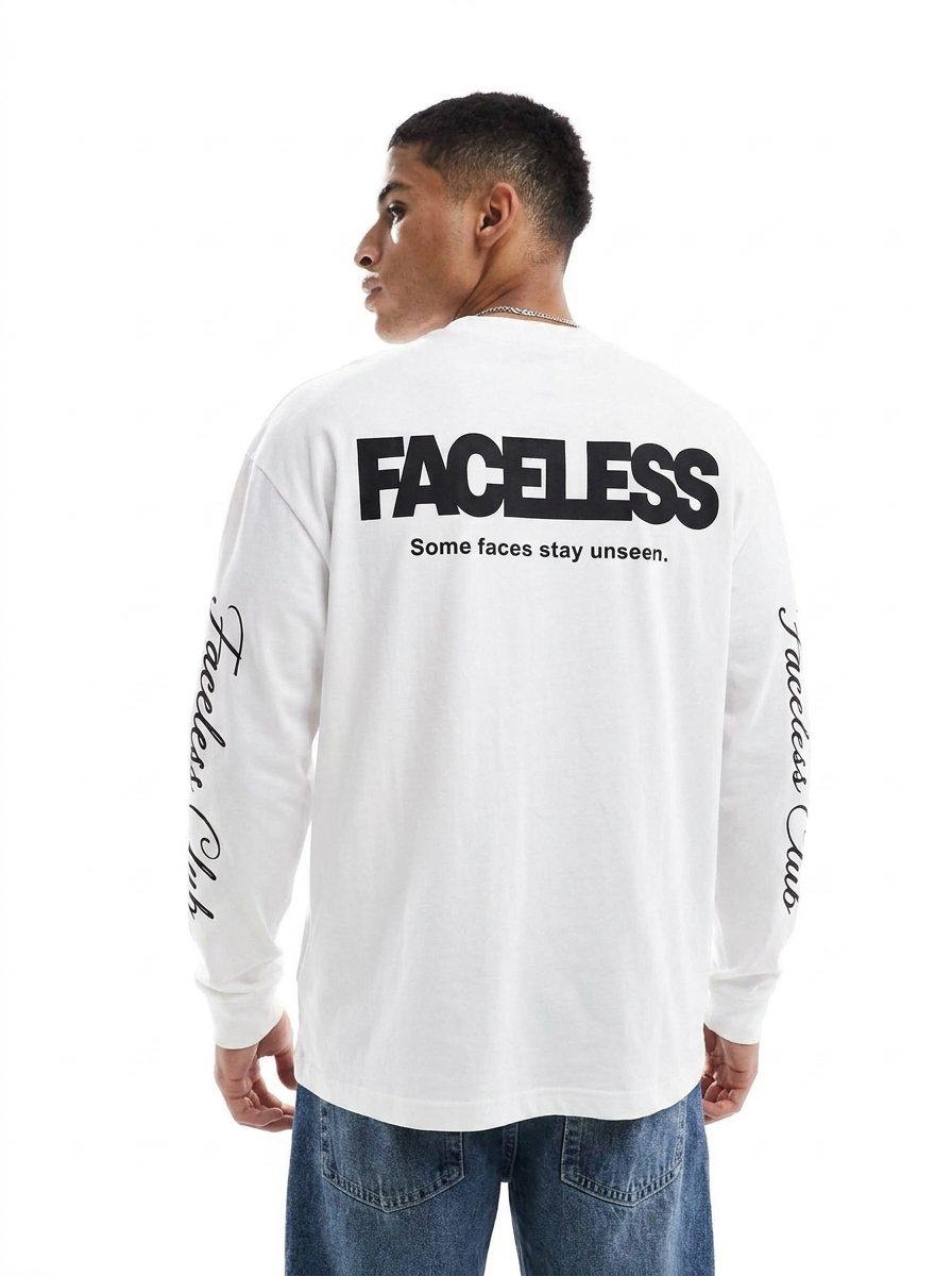 The Club Longsleeve - Wit/Zwart