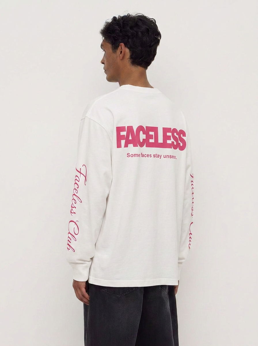 The Club Longsleeve - Wit/Roze