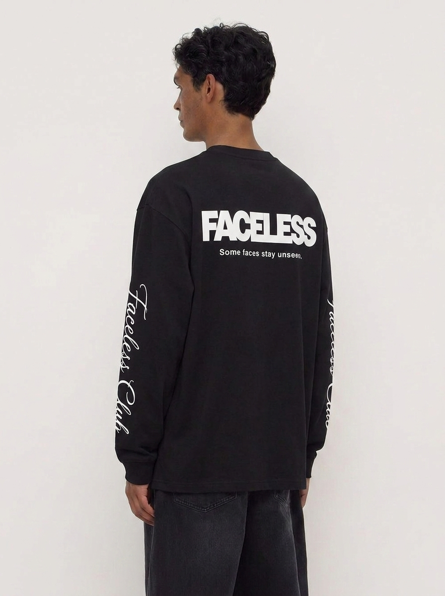 The Club Longsleeve - Zwart/Wit